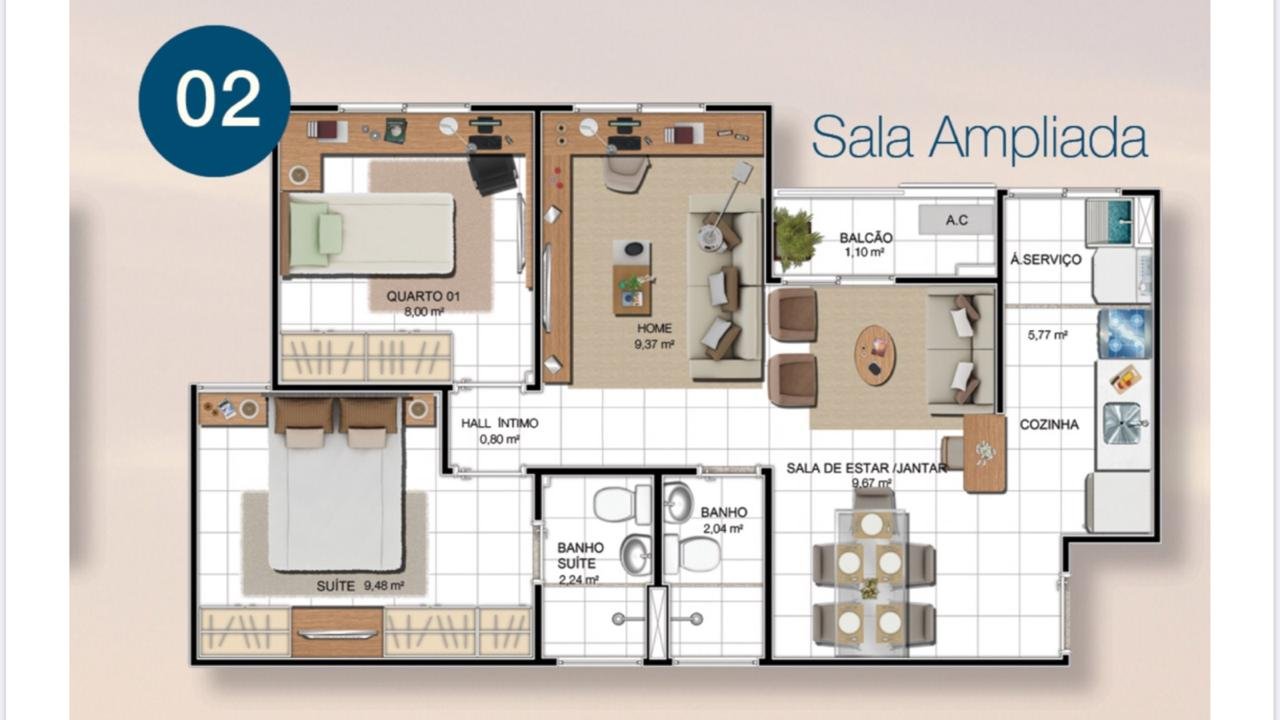 gabinete com sala ampliada