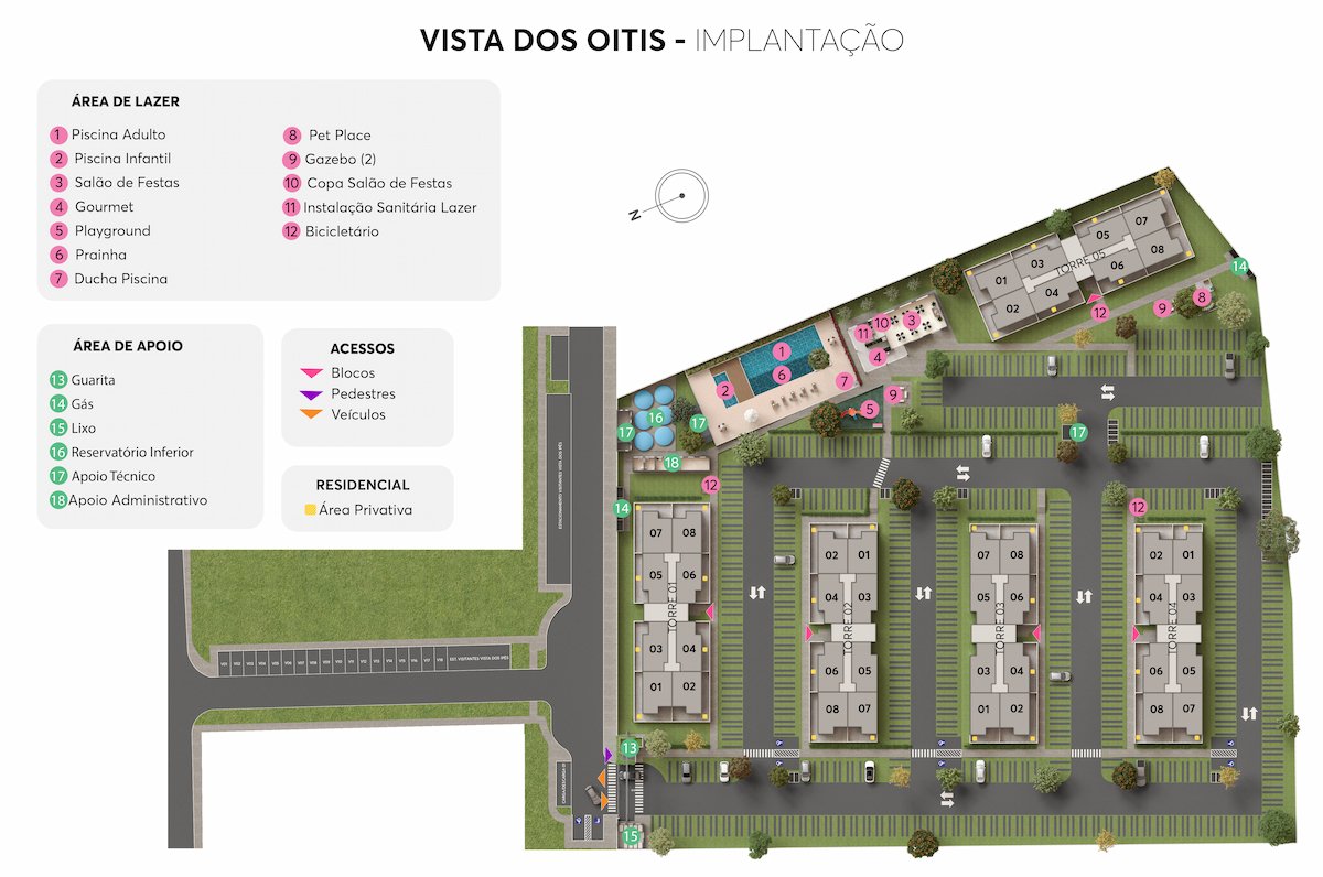 Apartamento 2 Quartos no Vista dos Oitis MRV – Parque Mosaico, Manaus