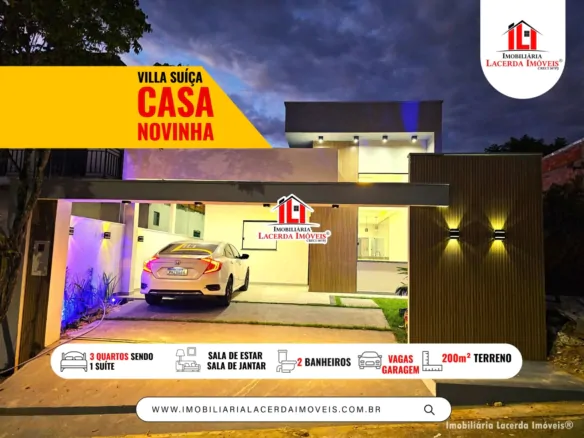 Villa Suíça | Casa 3 quartos venda Tarumã, Manaus AM